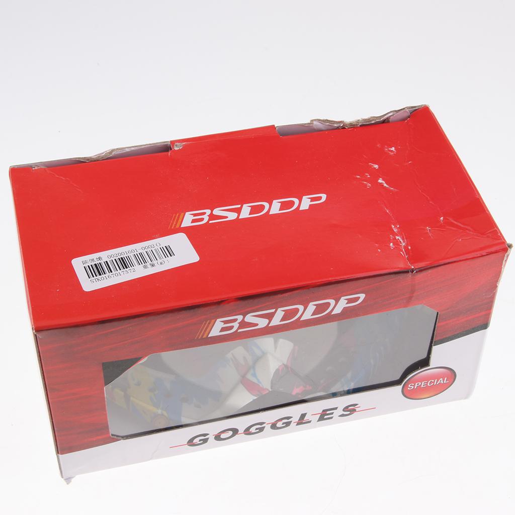 Anti Fog Motorcycle ATV Dirt Bike Racing Goggles Glasses A014 White Mirror