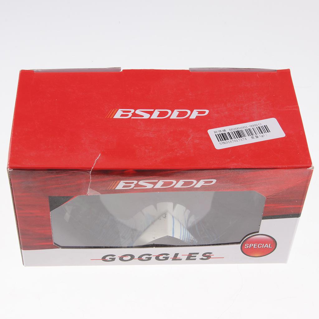 Anti Fog Motorcycle ATV Dirt Bike Racing Goggles Glasses A016 White Mirror