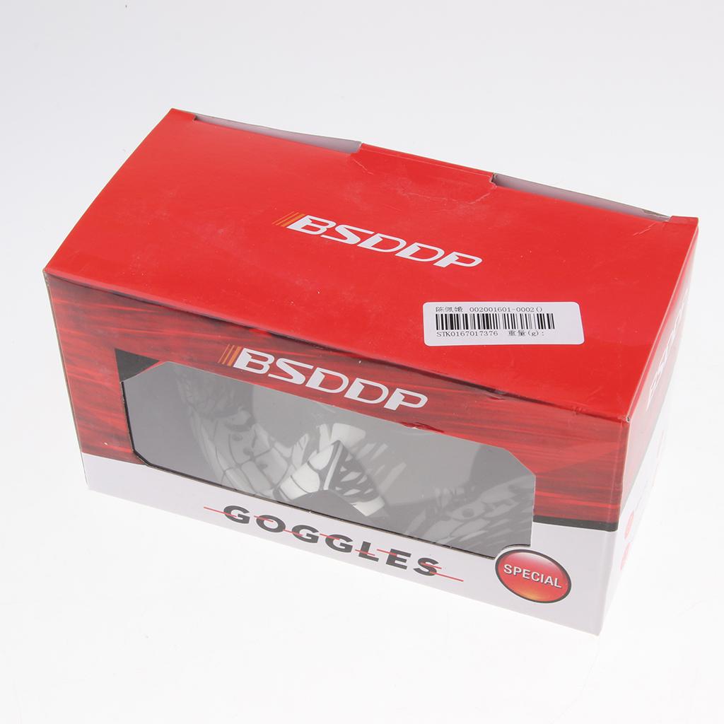 Anti Fog Motorcycle ATV Dirt Bike Racing Goggles Glasses A017 White Mirror