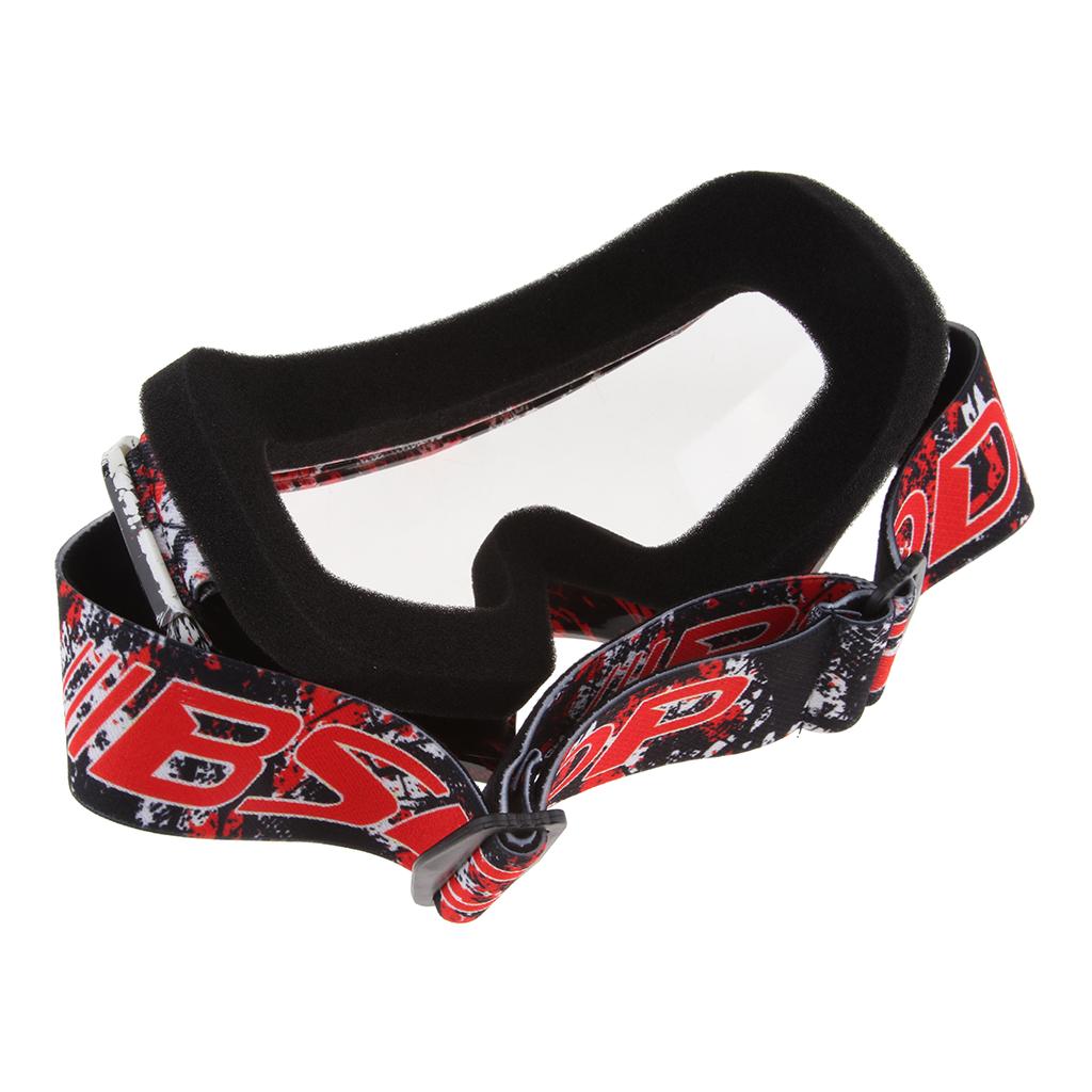 Anti Fog Motorcycle ATV Dirt Bike Racing Goggles Glasses A018 White Mirror