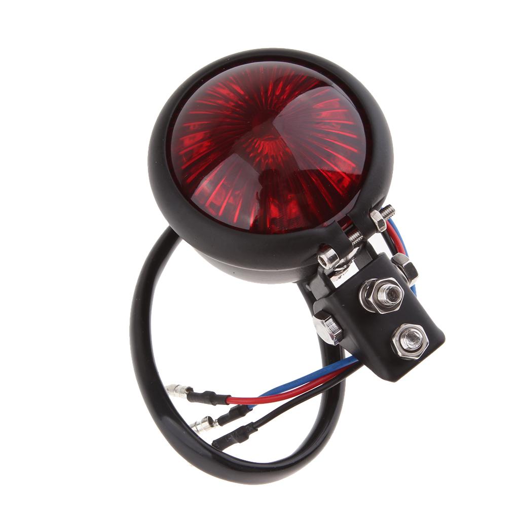12V Motorcycle LED Brake Stop Rear Tail Light for Cafe Racer Chopper Bobber