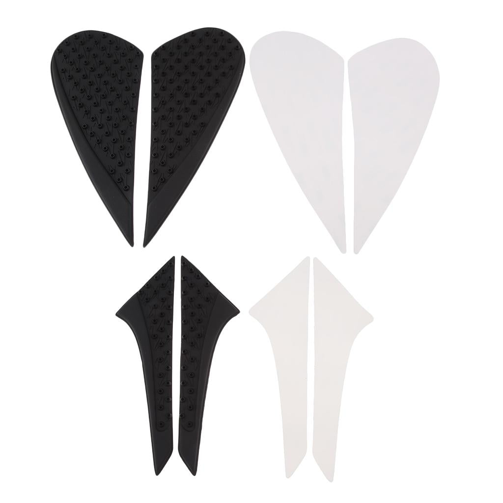 4x Motorcycle Tank Traction Pads Grip Protector Rubber Guard Fit for Kawasaki Z800 2013-2016