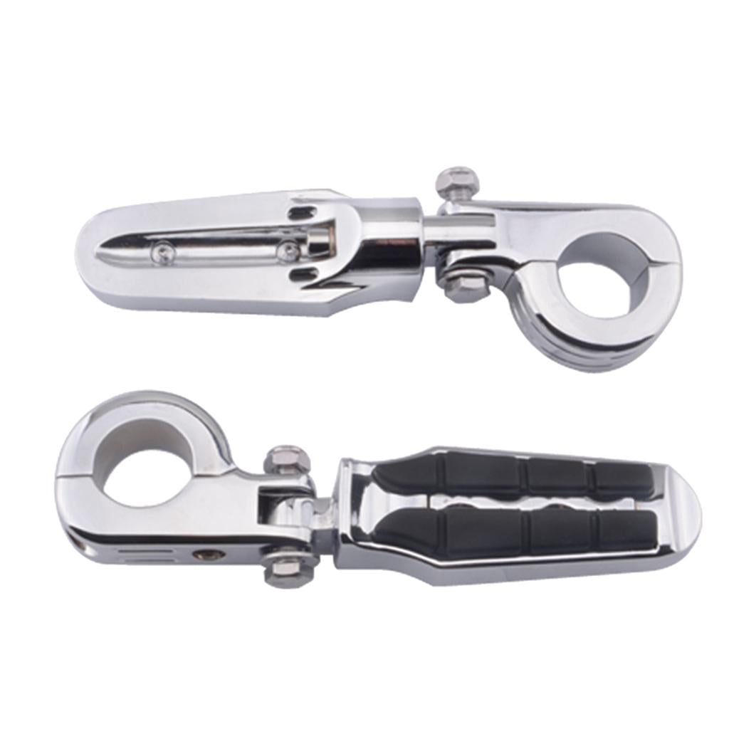 1 1/4 inch Chrome Motorcycle Engine Guard Highway Foot Pegs Footpeg For Harley