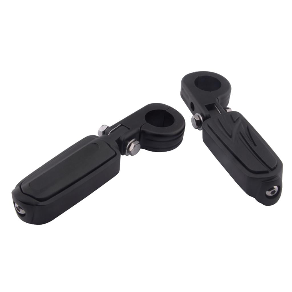 1 1/4 Motorcycle Engine Guard Highway Foot Pegs Footpeg for Harley Black"