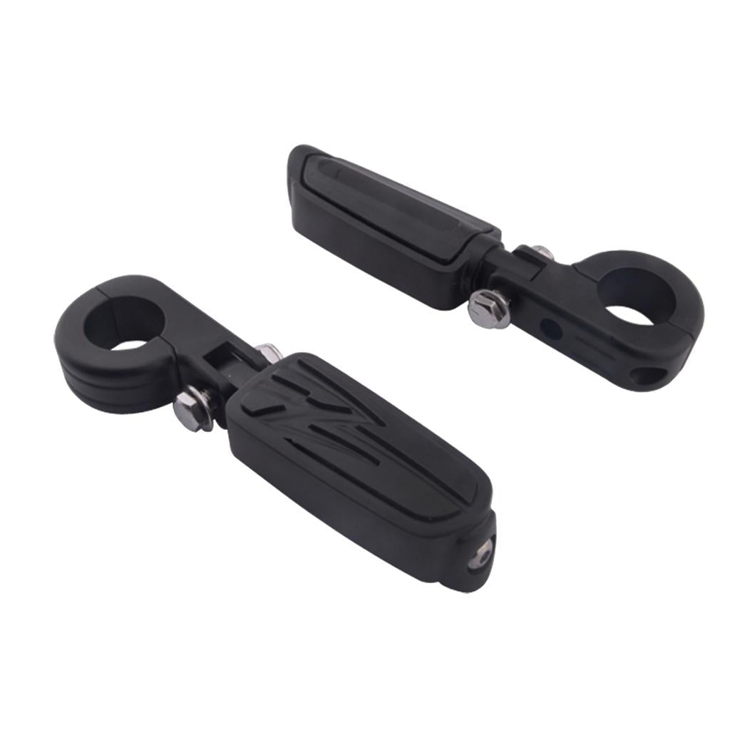 1 1/4 Motorcycle Engine Guard Highway Foot Pegs Footpeg for Harley Black"