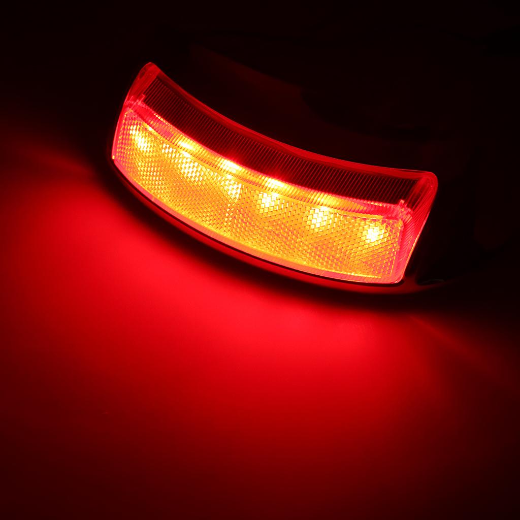 Rear Fender Edge Led Taillight Rear Brake Lamp for Harley Street Glide Clear