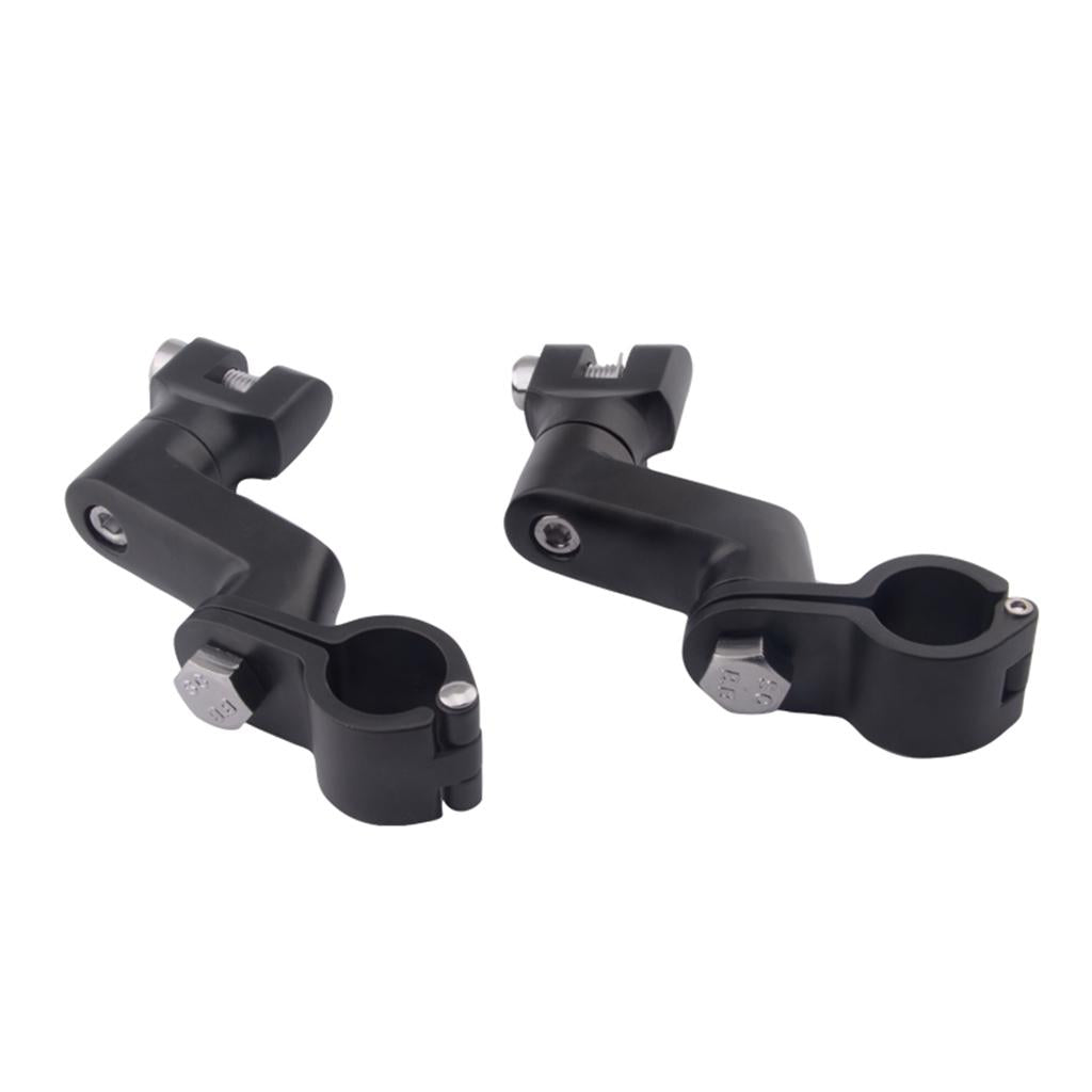 Engine Guards Longhorn Offset Foot Peg Mounts 1.25" Magnum Clamp for Harley 