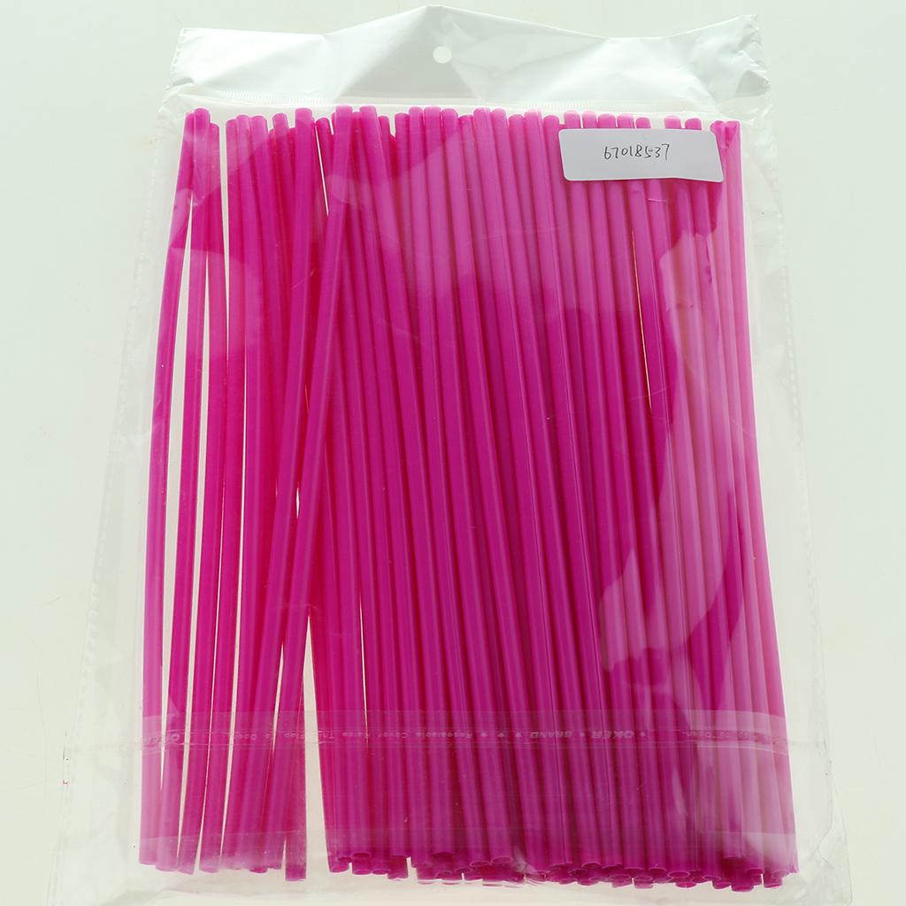 72Pieces Universal Motocross Wheel Rim Spoke Wraps Skins Cover Purple