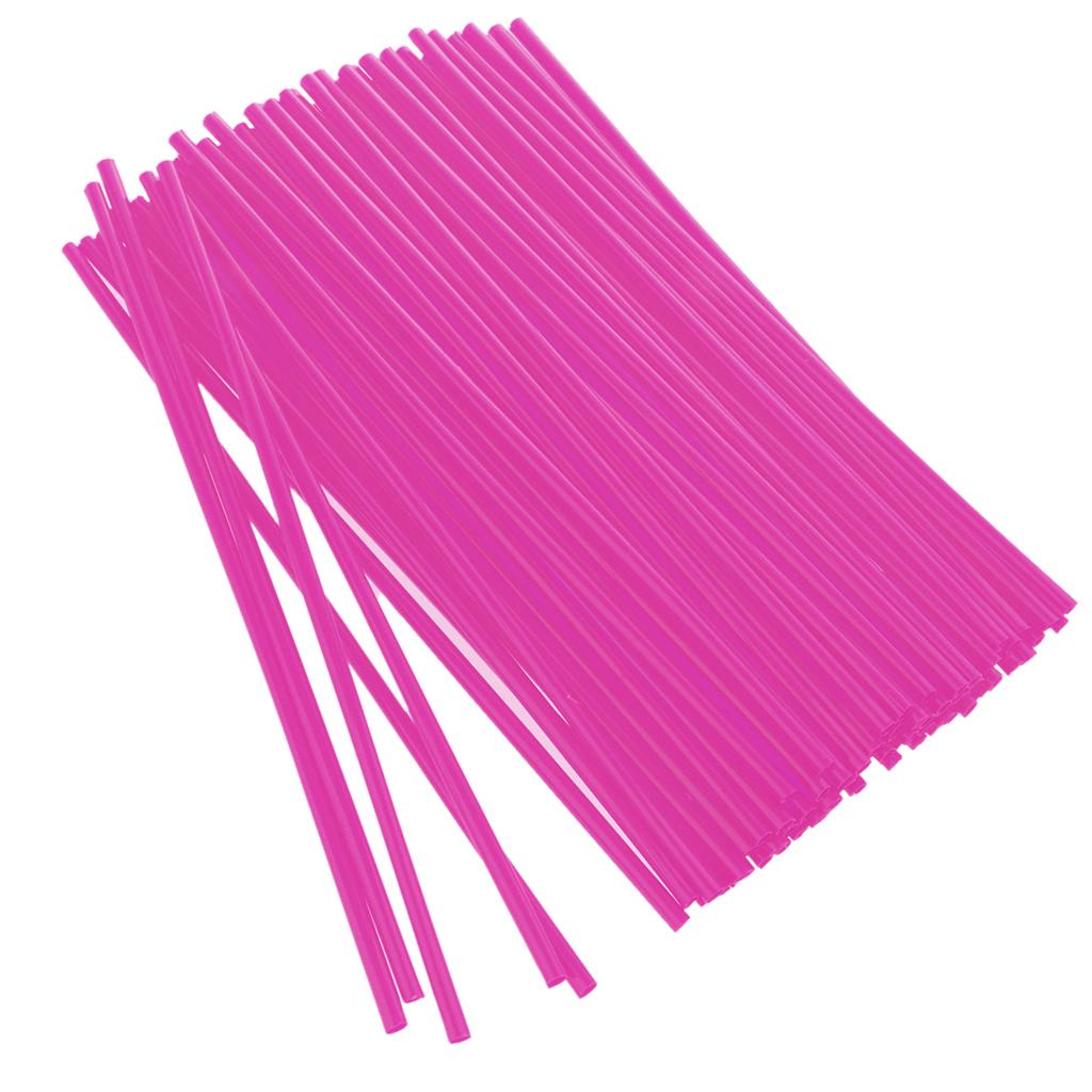 72Pieces Universal Motocross Wheel Rim Spoke Wraps Skins Cover Purple