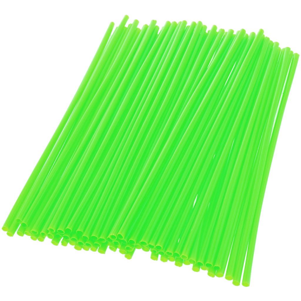 72Pieces Universal Motocross Wheel Rim Spoke Wraps Skins Cover Grass Green