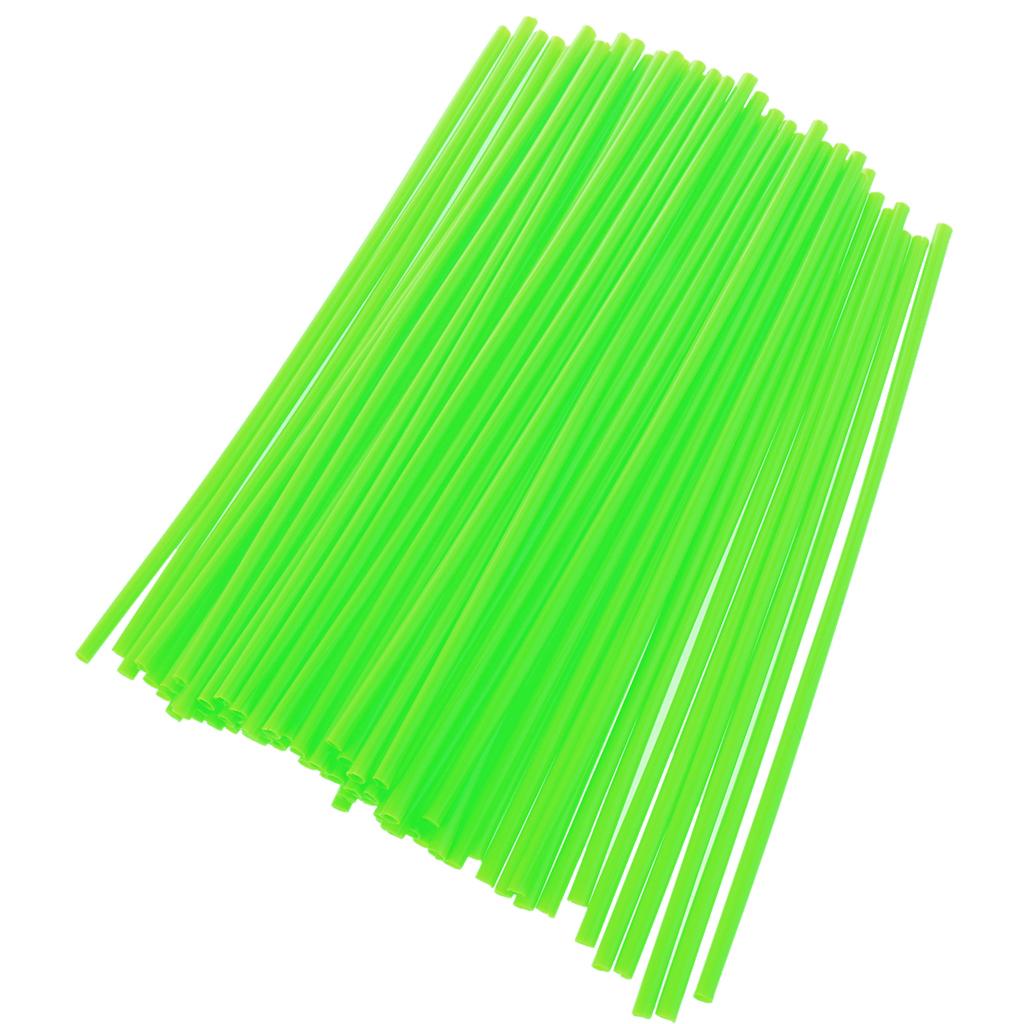 72Pieces Universal Motocross Wheel Rim Spoke Wraps Skins Cover Grass Green