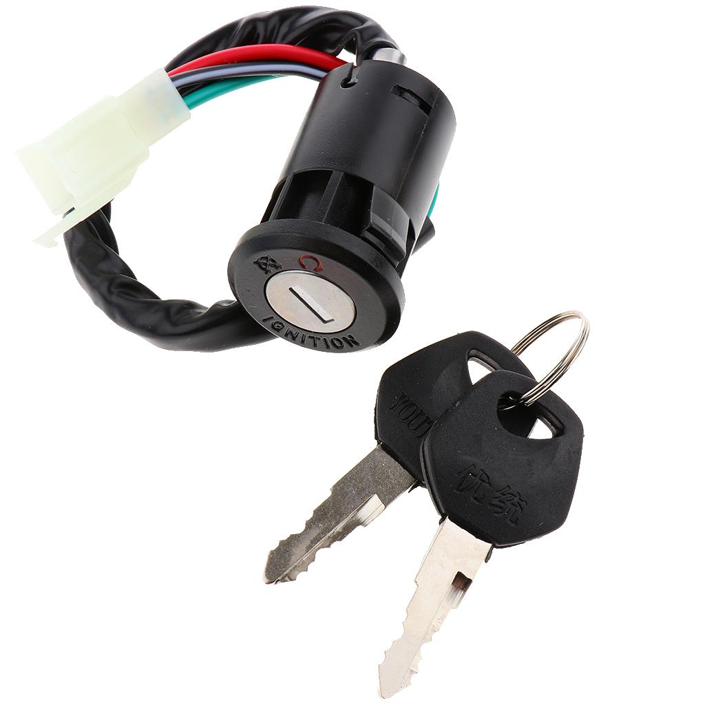 4xMotorcycle Electric Ignition Switch Key for Honda CG125 ZJ125 Motorbike ATV