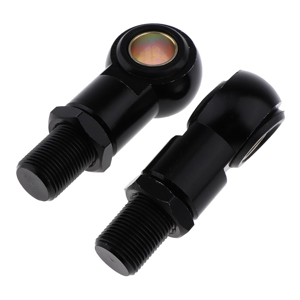 2Pcs Eye Adapters for Motorcycle Scooter Shock Absorber - Black 14mm