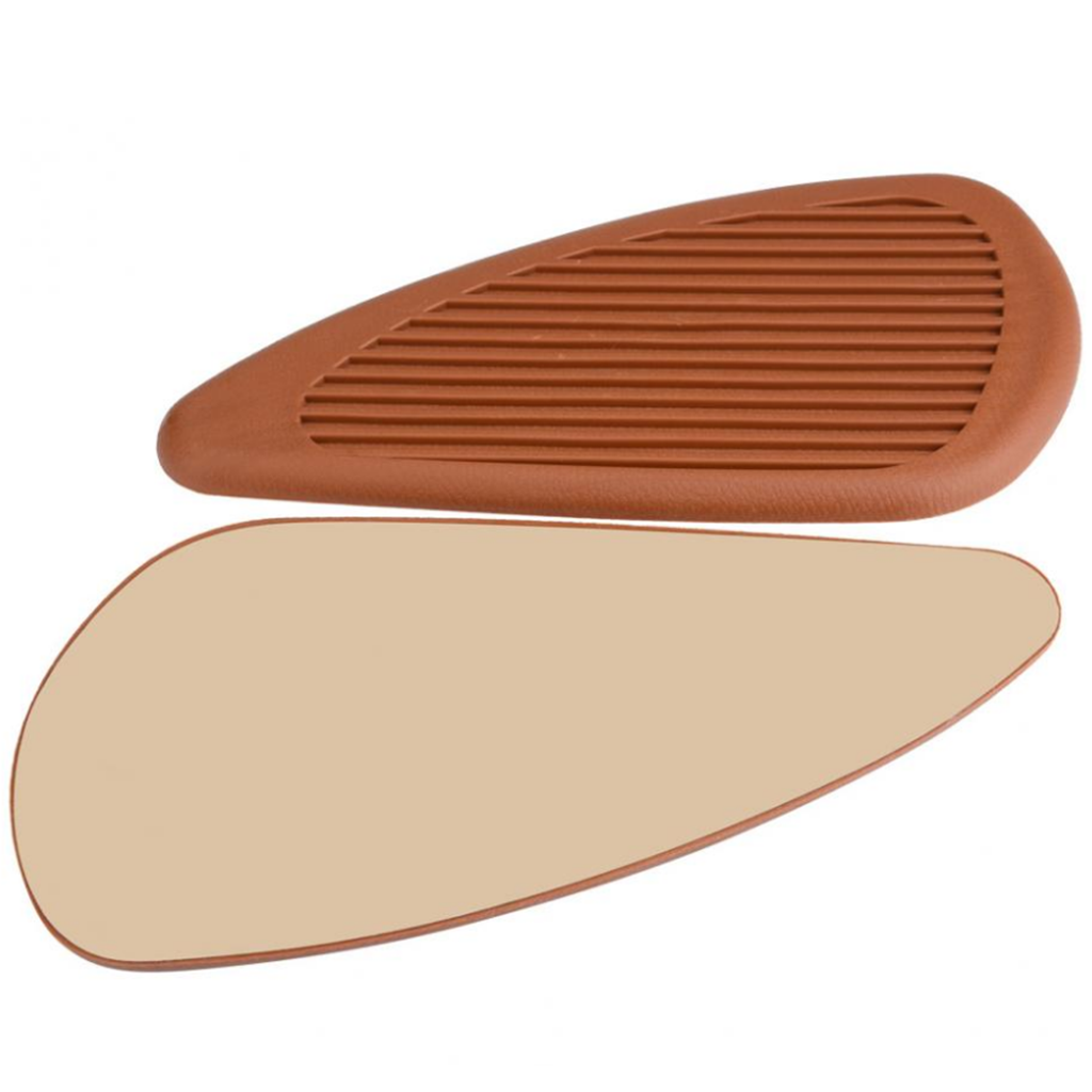 Anti- Slip Side Tank Traction Knee Grip Protectors Gas Tank Stickers  Brown