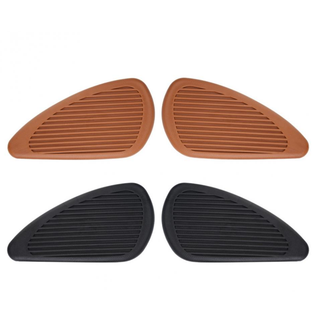 Anti- Slip Side Tank Traction Knee Grip Protectors Gas Tank Stickers  Black