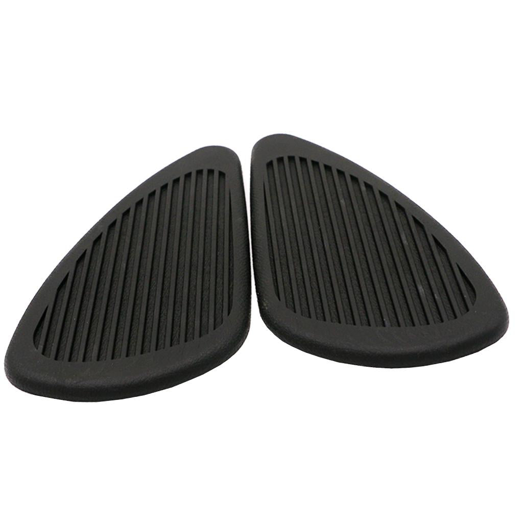 Anti- Slip Side Tank Traction Knee Grip Protectors Gas Tank Stickers  Black