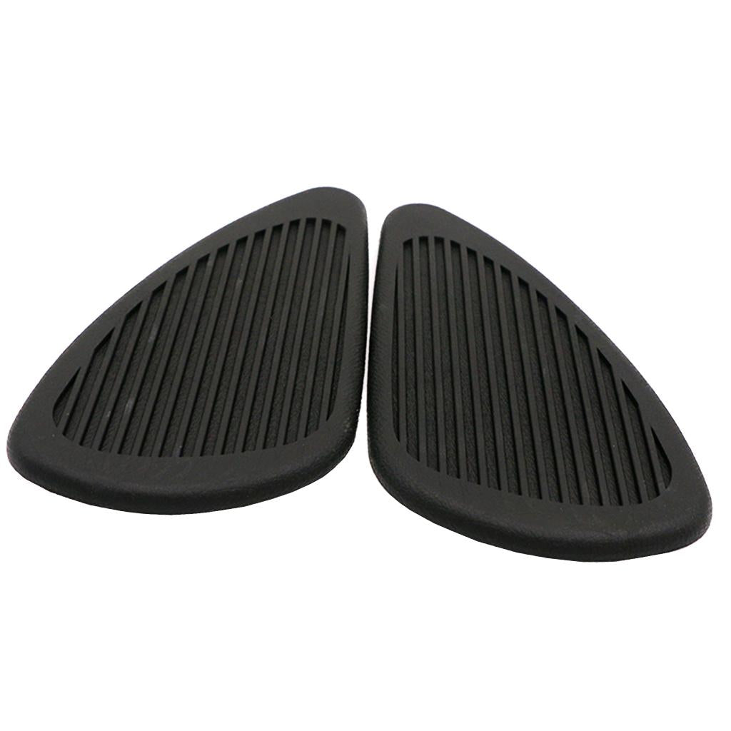 Anti- Slip Side Tank Traction Knee Grip Protectors Gas Tank Stickers  Black