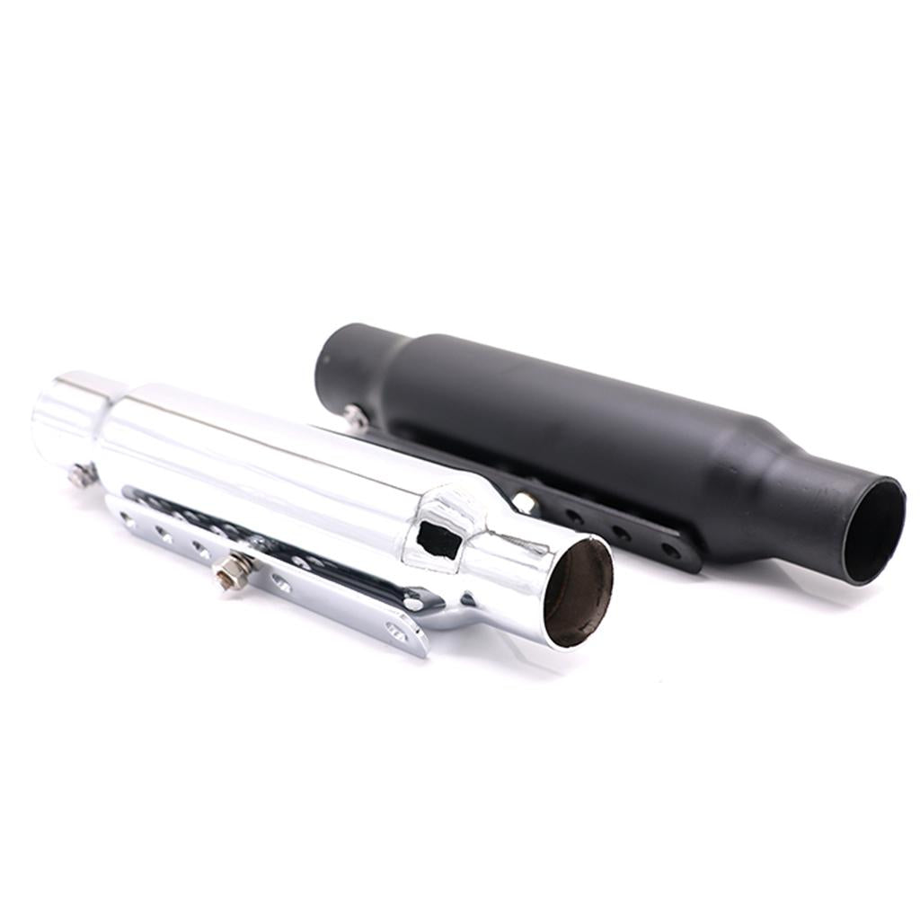 Slip On Exhaust Muffler Pipe 38mm for Harley XV950 M800 1200 XL883 Silver