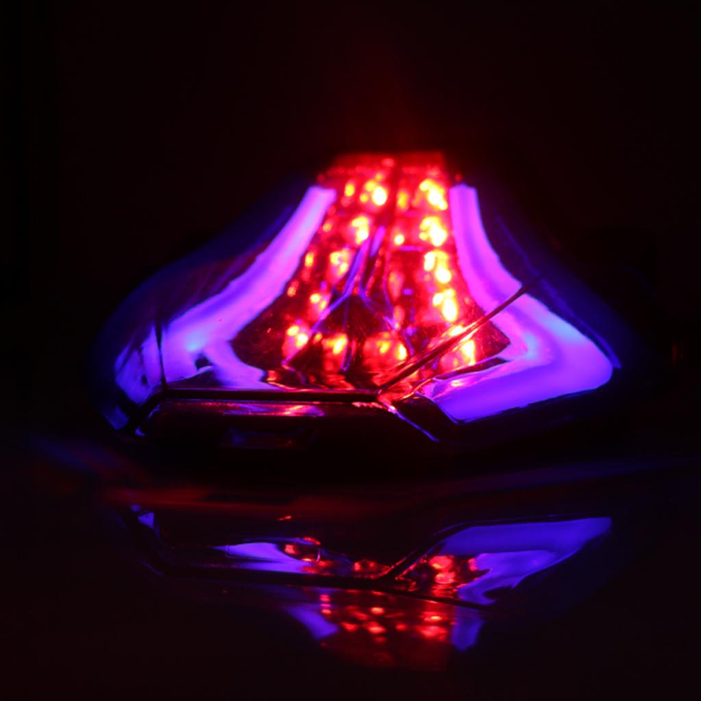 Motorcycle Rear Tail Light Brake LED Light for Yamaha R25 R3 MT03 MT07 Blue