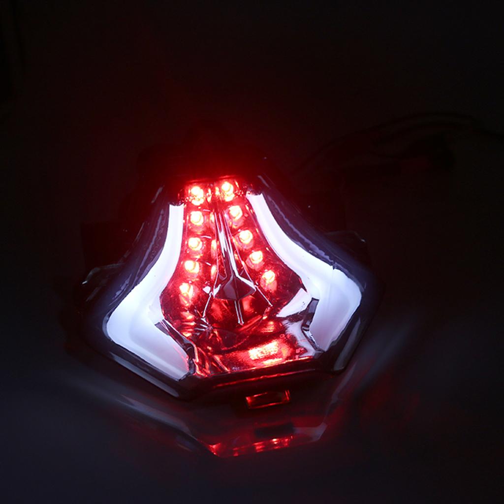 Motorcycle Rear Tail Light Brake LED Light for Yamaha R25 R3 MT03 MT07 White