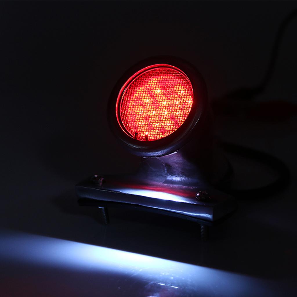 New Motorcycle Signal Indicator Light LED External Stop Light Lamp Black