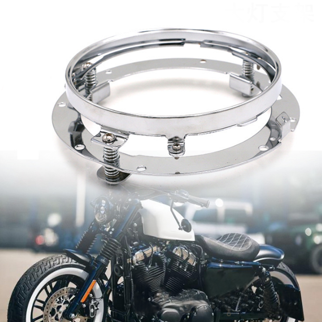 7 inch Motorcycle Headlight Ring Mount Bracket Adapter for Harley Touring 