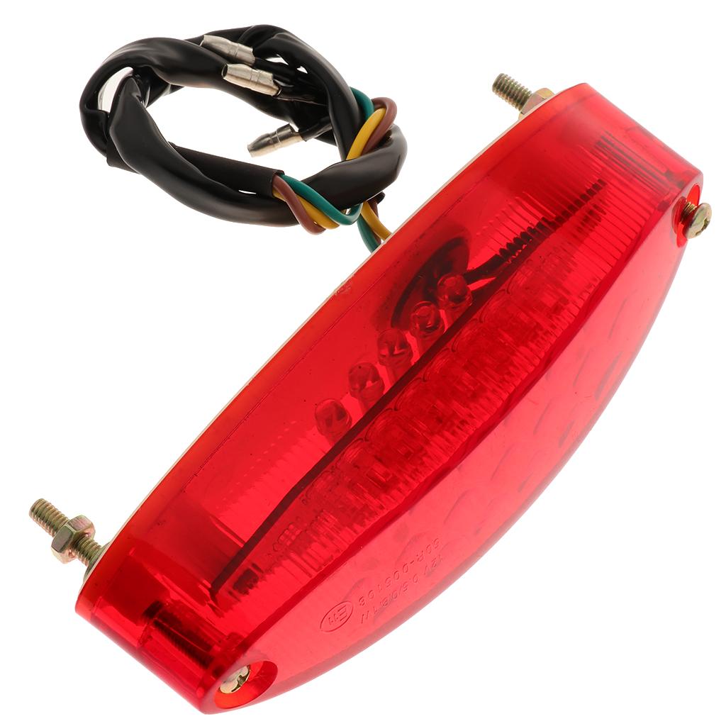 Universal Motorcycle Light LED Tail Turn Signal Brake Light Red