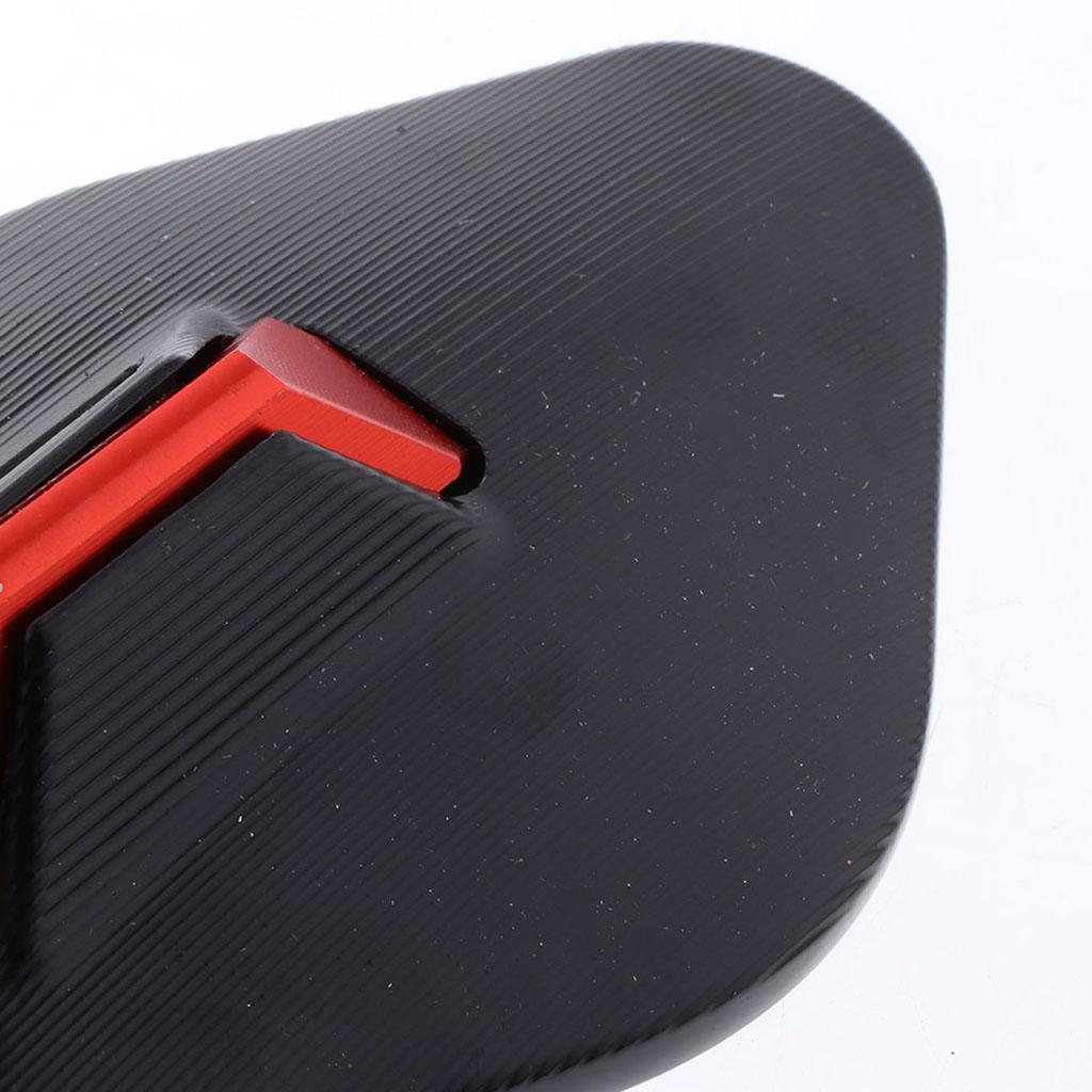 CNC Motorcycle Triangle Rearview Side Mirror 7/8inch(22mm) Universal Orange