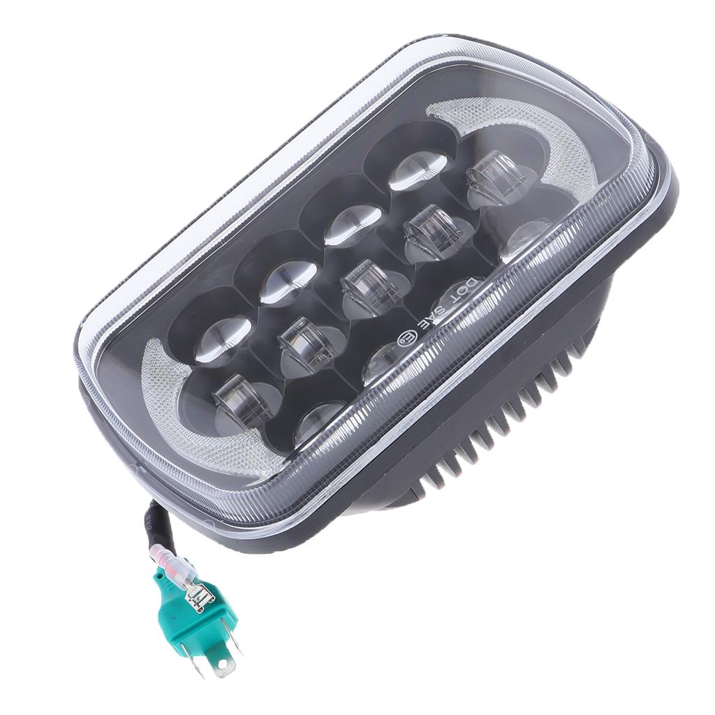 105W 5X7inch LED Square Headlight for Jeep Cherokee XJ Truck Motorcycle Black