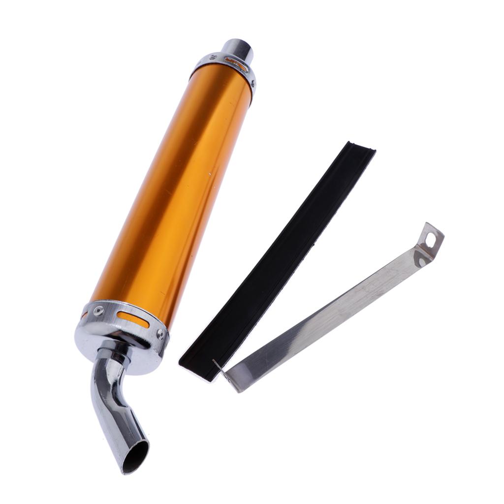 28 mm Universal Stainless Steel Motorcycle Exhaust Muffler Right Side 