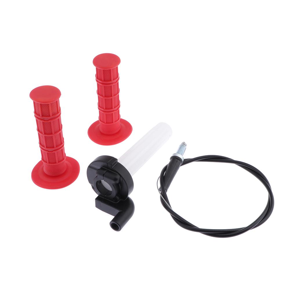 Twist 22mm Handle Grip Throttle Grip Tube Cable Universal for Motorcycle ATV