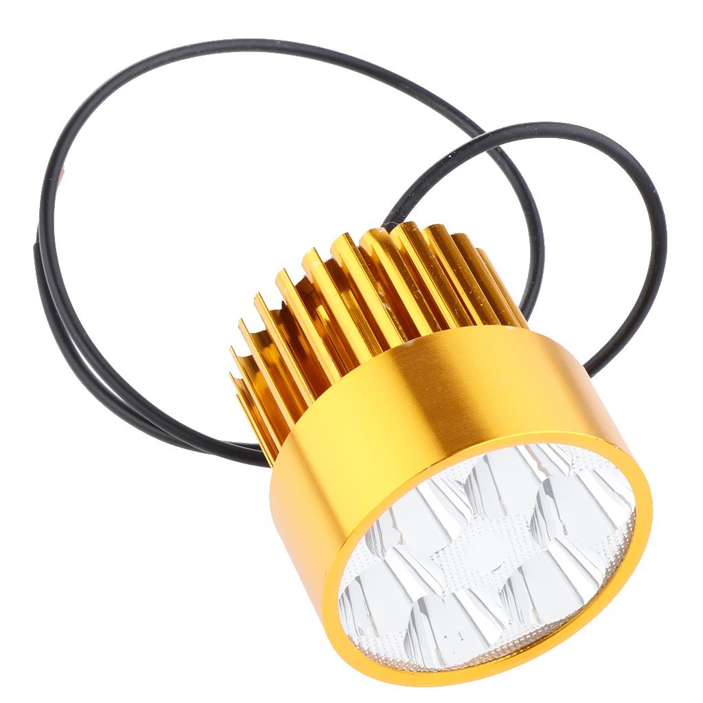 Motorcycle Bright Headlight 18W 6 LEDs Driving Fog Head Spot Light Head Lamp