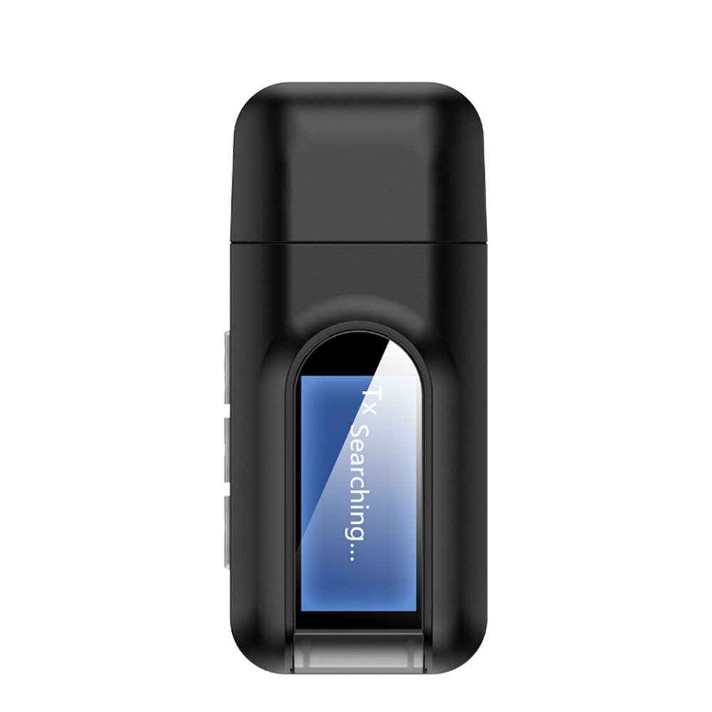 RT11 USB Audio Adapter 2-in-1 Bluetooth-compatible 5.0 Transmitter and Receiver with LCD Display