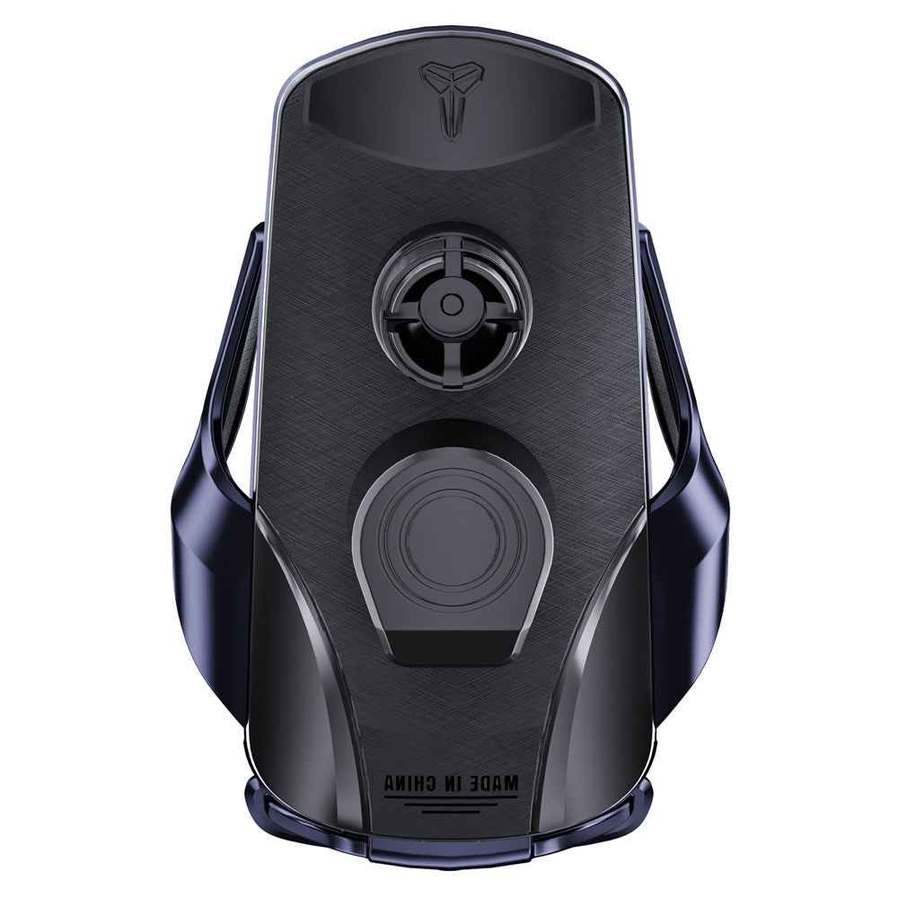 SD30 15W Car Wireless Charging Phone Holder 360° Rotation Smart Infrared Auto-Clamping Navigation Mount - Black