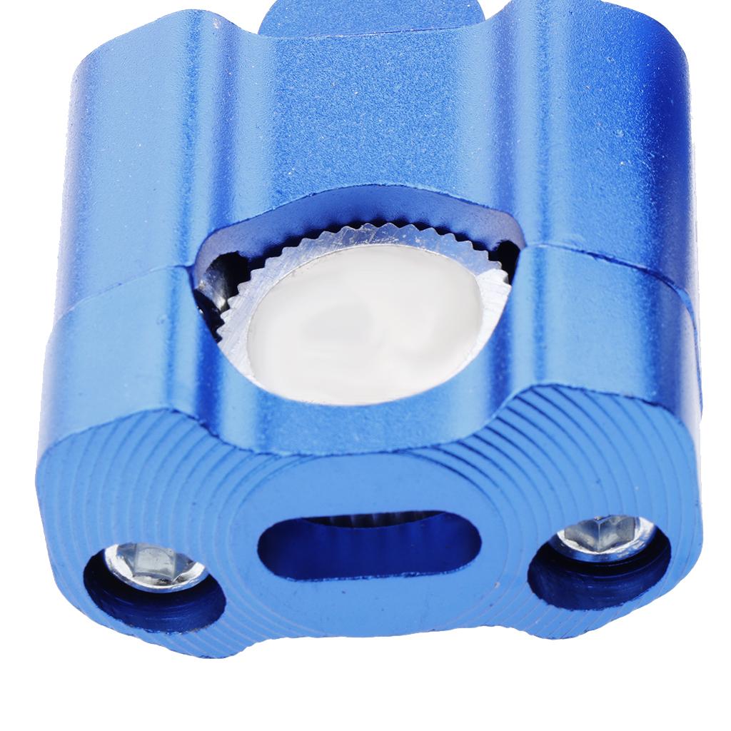Motorcycle Handlebar Riser Mounting Clamp Adapter Blue