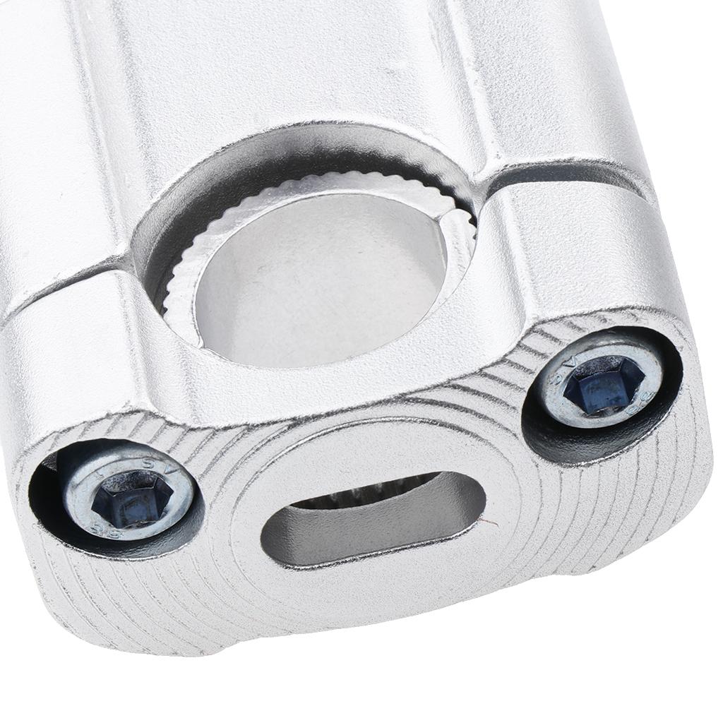 Motorcycle Handlebar Riser Mounting Clamp Adapter Silver