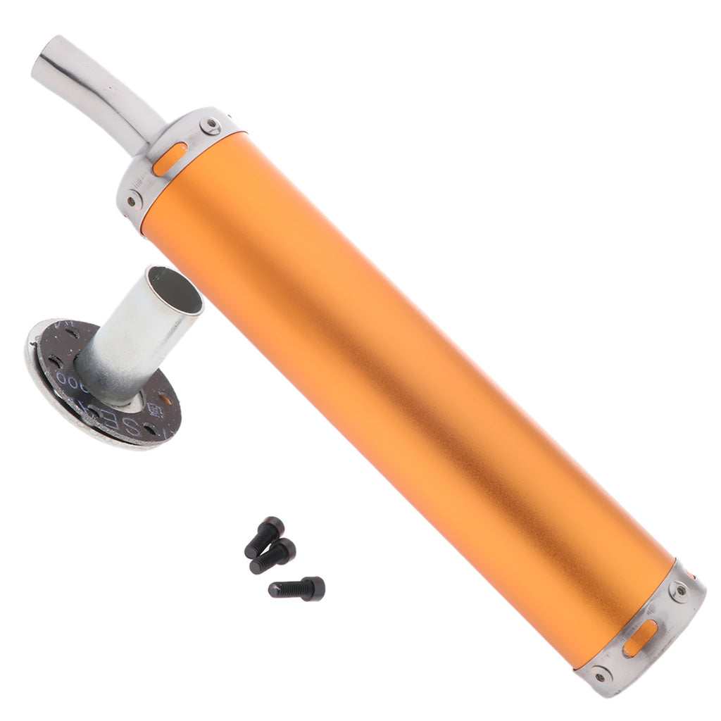 Motorcycle Modified Straight Exhaust Muffler Exhaust Pipe Universal Golden