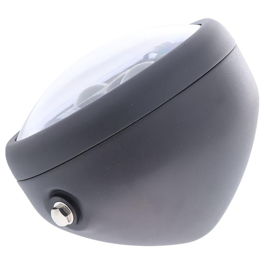 Universal Retro Motorcycle Refit LED Headlight Daytime Aperture  Red