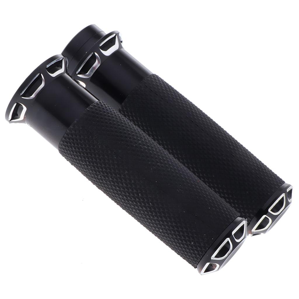 2 Pieces Aluminum Alloy Motorbike Handle Bar Hand Grips for Harley Electra Glide