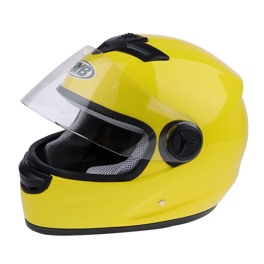 Anti-fog Full Face Motorcycle Helmet for Motorcycles Yellow