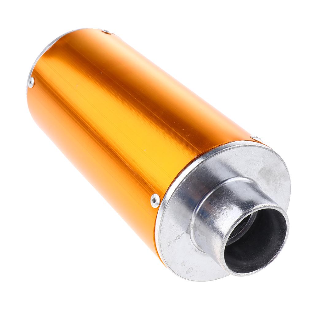28mm Universal Motorcycle Exhaust Tube Silencer Muffler for 50-150CC Orange
