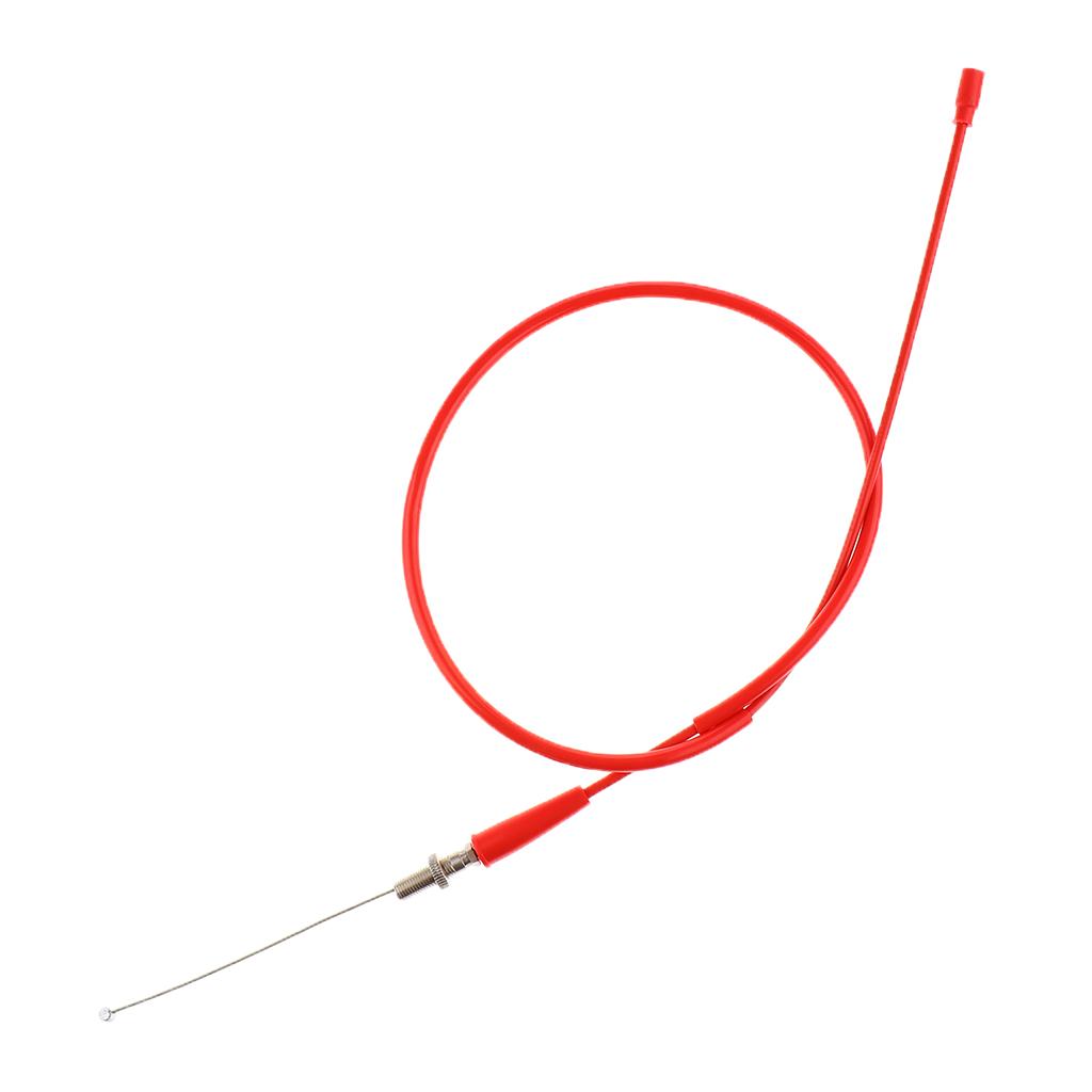 Throttle Cable Wire Assembly Universal Stainless Braided Steel Red