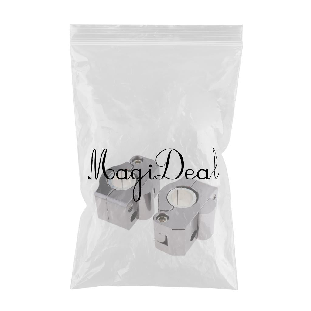  22-28mm Universal Motorcycle Handlebar Fat Bar Riser Mount Clamp Gray