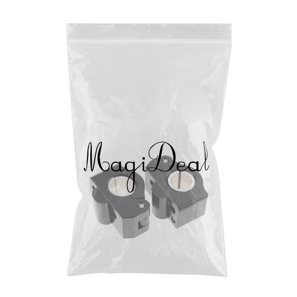  22-28mm Universal Motorcycle Handlebar Fat Bar Riser Mount Clamp Black