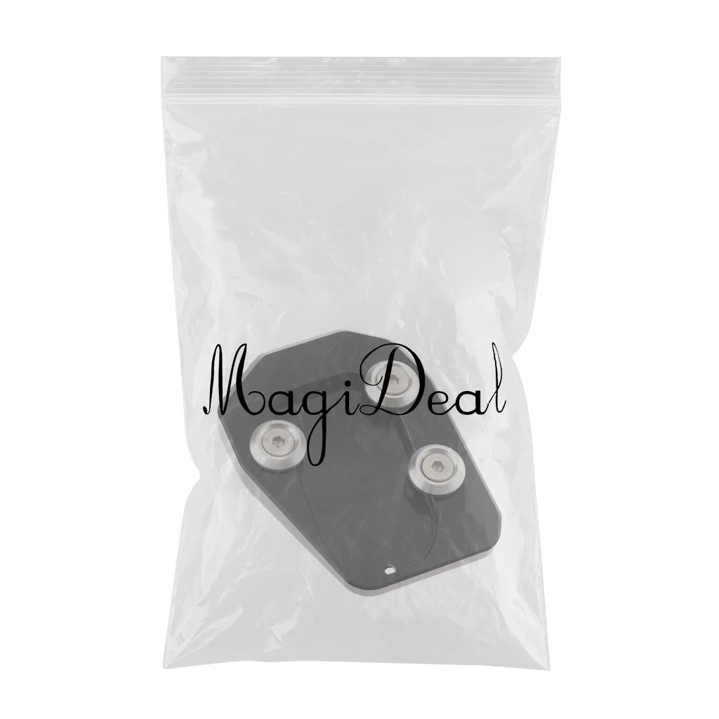 Motorcycle Kickstand Side Extension Plate Pad for Yamaha MT-09 13-16 Black