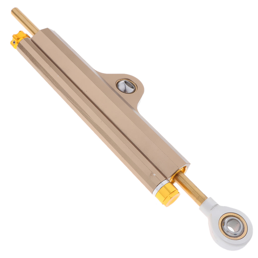 Aluminum Motorcycle Steering Damper Stabilizer Linear Safety Control, Amber
