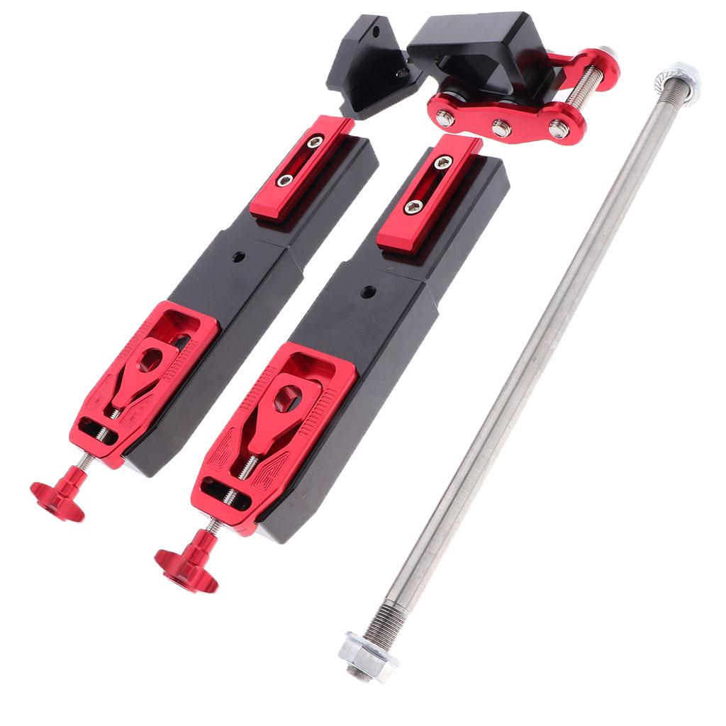 Universal Motorcycle Swingarm Extension kit for Motorcycles Scooters Red