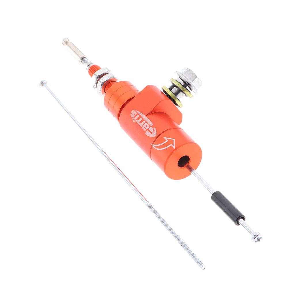 Hydraulic Clutch Master Cylinder Brake Pump M10x1.25mm for Motorcycle Orange