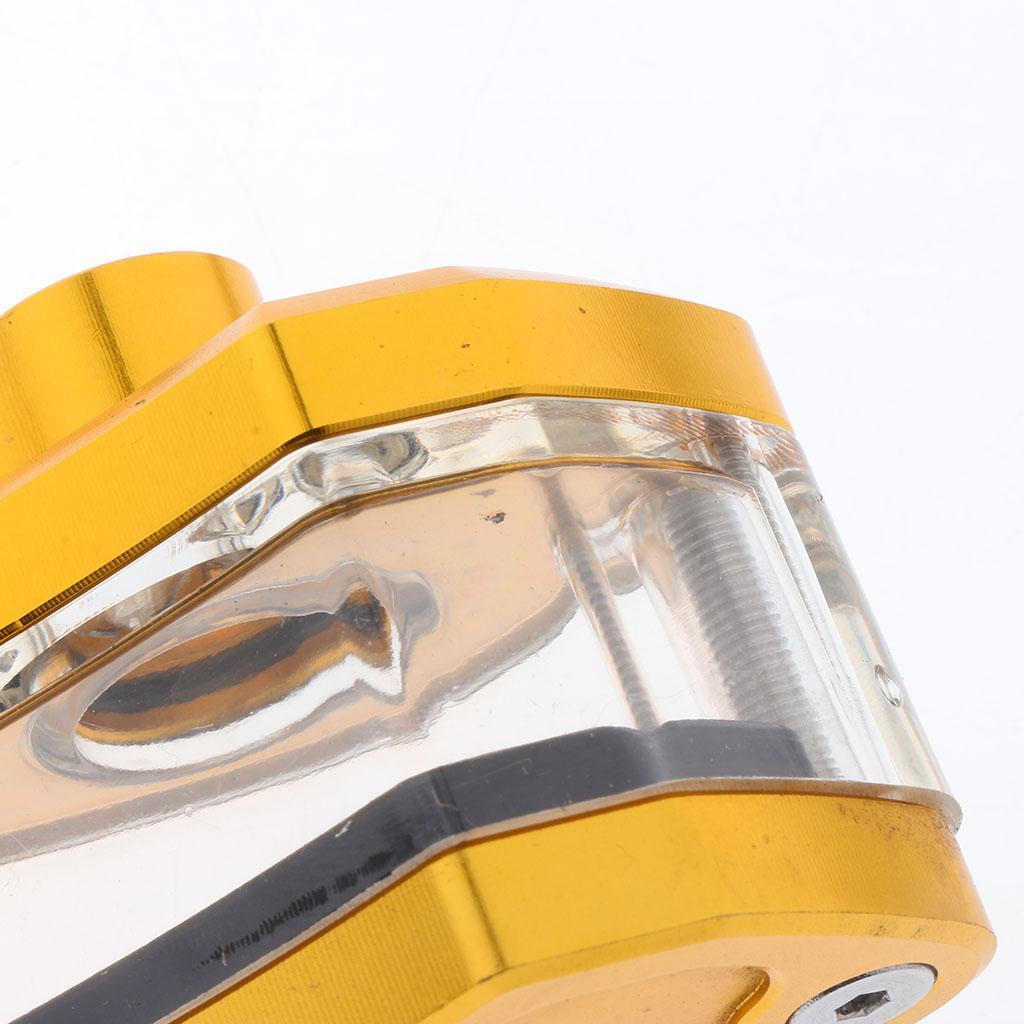 Universal Motorcycle Brake Clutch Pump Oil Fluid Tank Reservoir Cup Golden