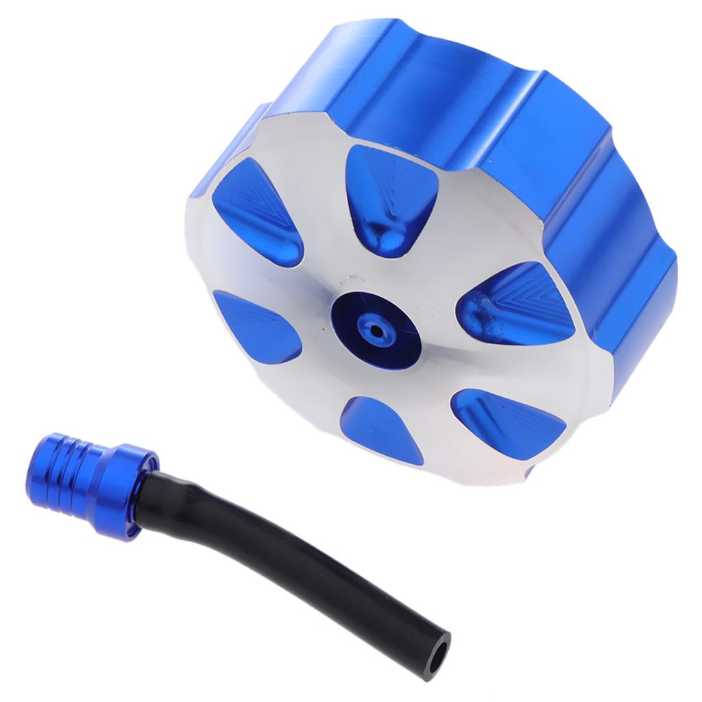 CNC Alumium Alloy Motorcycles Fuel Tank Gas Cap Cover for Yamaha  Blue